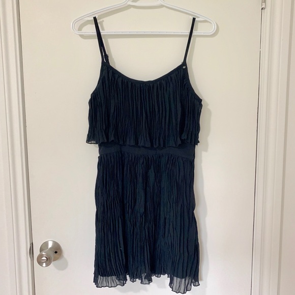 Guess Pleated Black Mini Dress - Picture 3 of 5